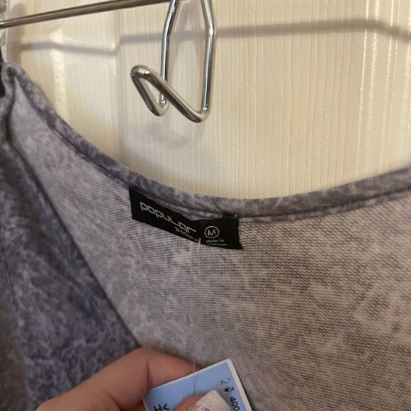 Popular Basics Jumpsuit Blue NWT Medium - Picture 4 of 7